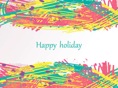 Vector holiday background. New Year card. Merry Christmas banner.のイラスト素材