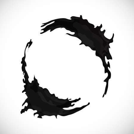 Round-shape-blackのイラスト素材