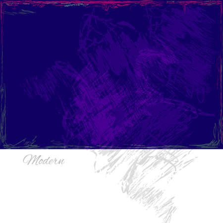 Vector colorful sketch background. Abstract texture. Artistic design banner. Modern blue stylistic cardのイラスト素材