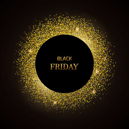 Gold black Fridayのイラスト素材