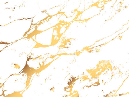 Marble golden stone texture. Vector glittering background with golden decoration. Luxury trendy coverのイラスト素材