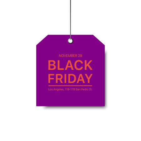 Vector black Friday template. Gradient label with a big inscription black Friday. Vector sale background.のイラスト素材