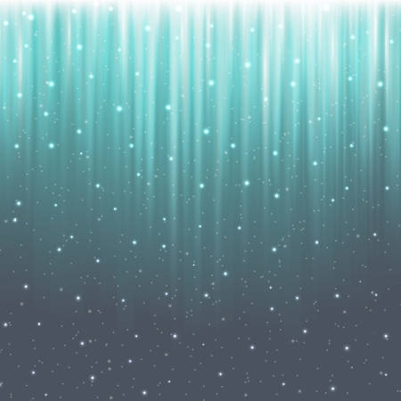 Vector snow background Falling Christmas snow. Snowflakes neon effect. Neon abstractのイラスト素材