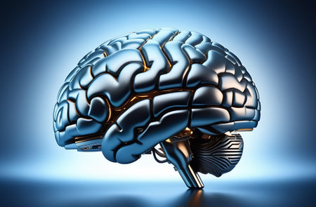 Icon representing the structure of a brain. Ideal for neurological and institutional materials