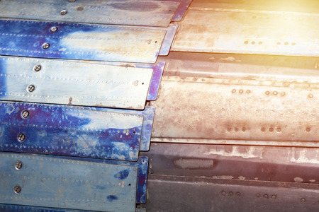Red-hot metal close up texture. Colorful metal detailsの写真素材