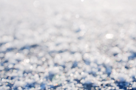 Frozen surface of road close up. Winter cold weather conceptの写真素材