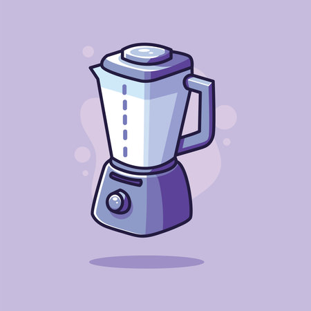 Blender icon in flat style. Kitchen appliance. Vector illustration.のイラスト素材