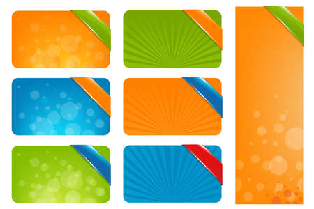 7 Web Text Boxes, Isolated On White Background, Vector Illustrationのイラスト素材