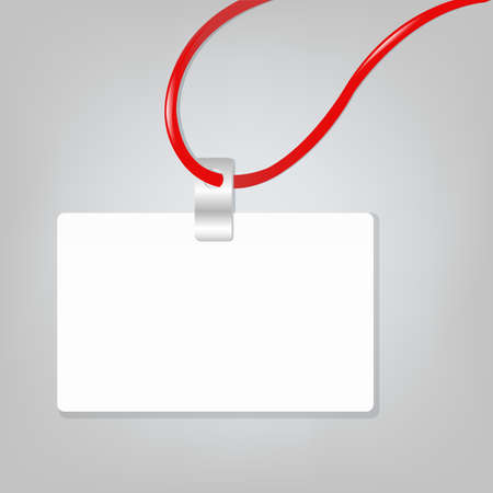 Empty Blank Badge, Vector Illustrationのイラスト素材