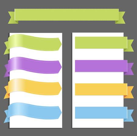 Set Pastel Ribbonsのイラスト素材