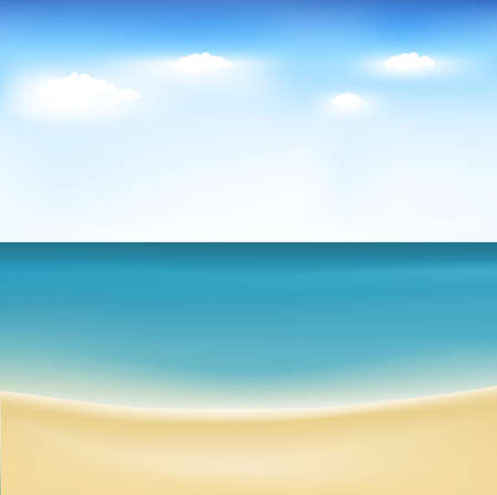 Summertime At Beachのイラスト素材