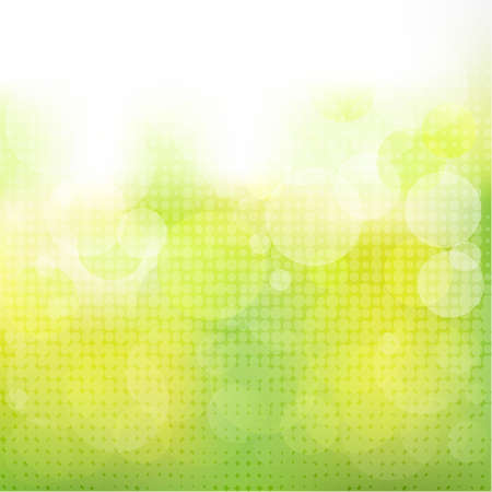 Green Natural Background With Boke, Vector Illustrationのイラスト素材