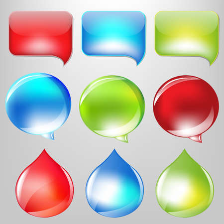 Collection Speech Bubbles, Vector Illustrationのイラスト素材