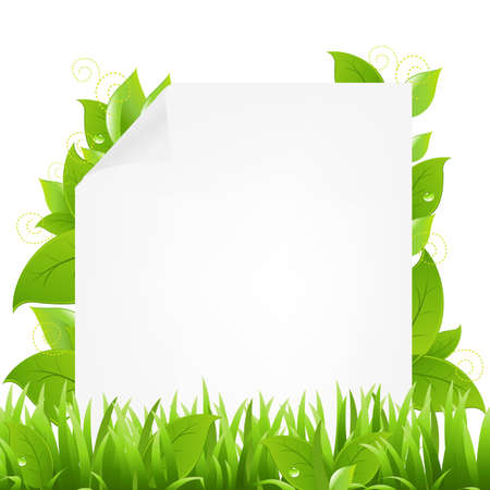 Paper With Beams And Sproutのイラスト素材