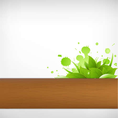 Eco Wood Background, Vector Illustration のイラスト素材