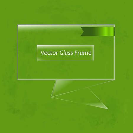 Glass Frame, Vector Illustrationのイラスト素材