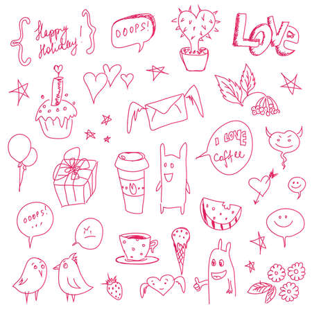 Hand Drawn, Isolated On Black Background.
のイラスト素材