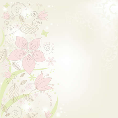 Abstract Flower Backgroundのイラスト素材