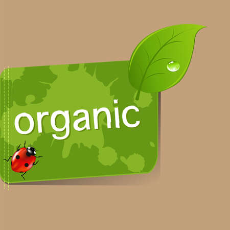 Organic Label.のイラスト素材