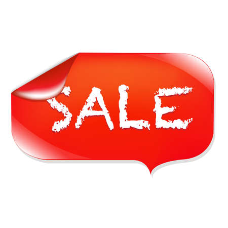Sale Label, Isolated On White Background.のイラスト素材