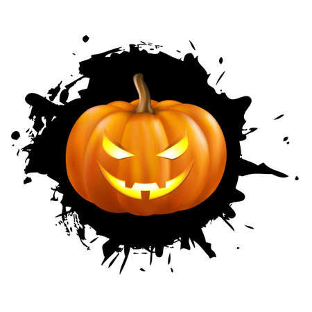 Pumpkin For Halloween Isolated On White Backgroundのイラスト素材