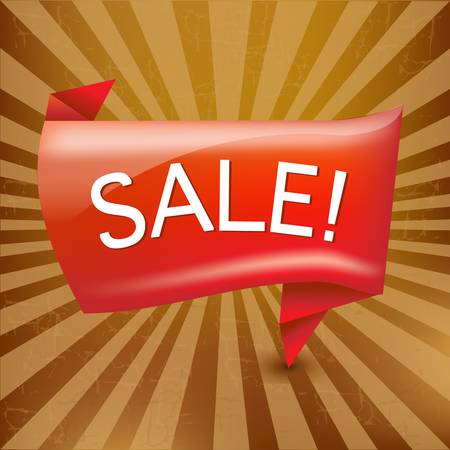 Vintage Background With Sale Origamiのイラスト素材