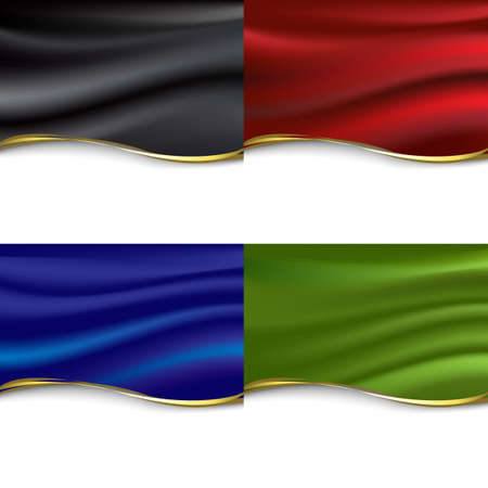 4 Color Backgrounds, Vector Illustrationのイラスト素材