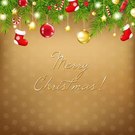 Christmas And Happy New Year Composition, Vector Illustration
のイラスト素材
