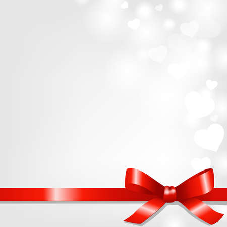 Backgrounds With Red Ribbon And Hearts, Vector Illustration

のイラスト素材