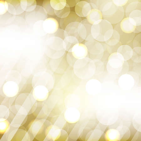 Golden Bokeh With Blurred Background, Vector Illustrationのイラスト素材