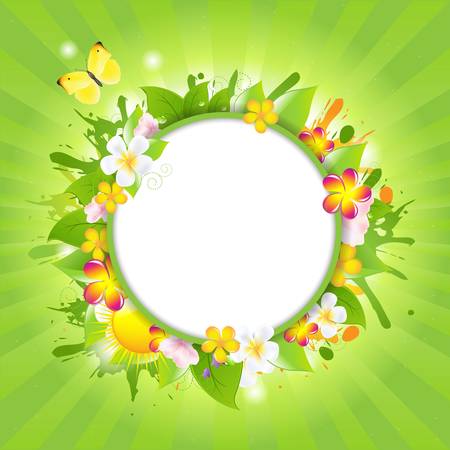 Summer Color Sale Design Template, Vector Illustrationのイラスト素材