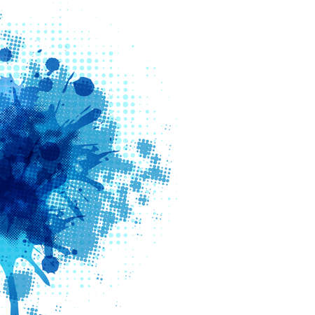 Abstract Background With Blue Blob, Vector Illustrationのイラスト素材