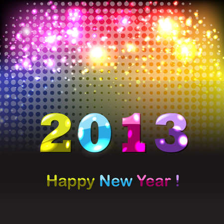 2013 Happy New Year Posterのイラスト素材