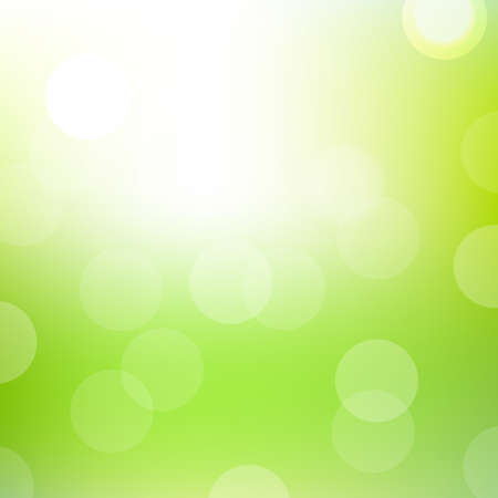 Green Bokeh Background With Gradient Mesh,  Illustrationのイラスト素材