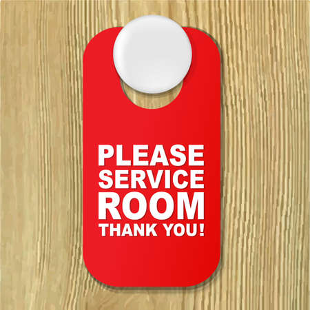 Do Not Disturb Red Sign With Gradient Mesh, Vector Illustrationのイラスト素材