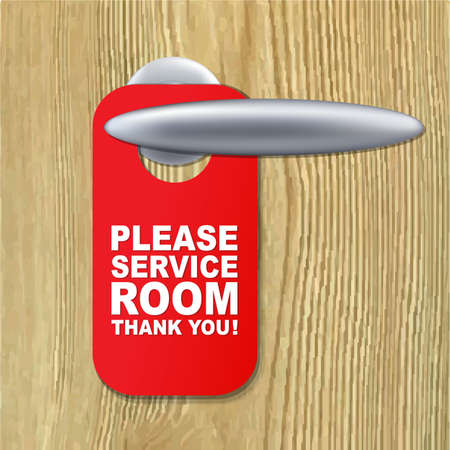Do Not Disturb Red Sign With Gradient Mesh, Vector Illustrationのイラスト素材
