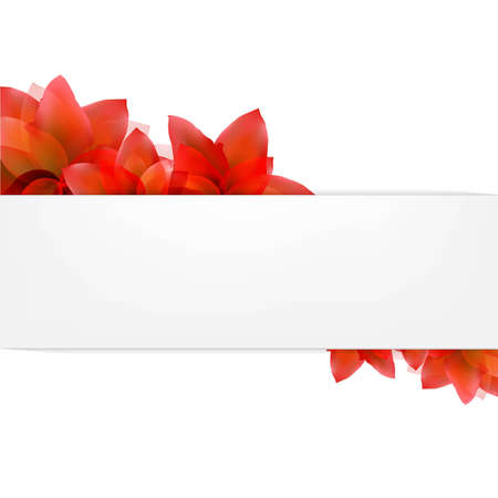 Borders Of Tulips With Banner With Gradient Mesh, Vector Illustrationのイラスト素材