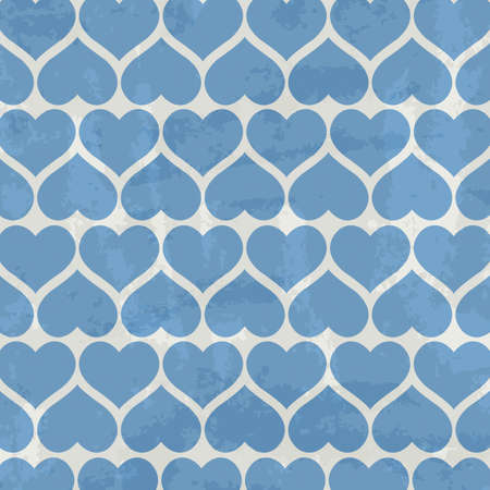 Blue Heart Background, Vector Illustration 