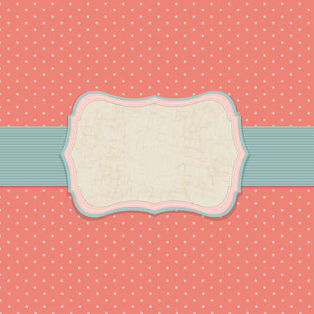 Retro Pastel Label, Illustrationのイラスト素材