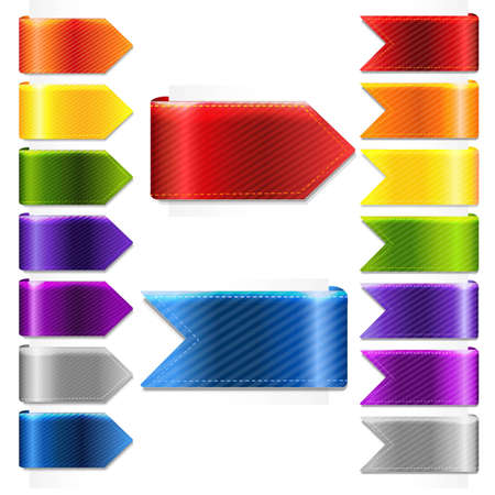 Bookmarks Set, Vector Illustrationのイラスト素材