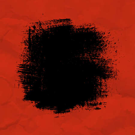 Black Blot With Red Background, Vector Illustrationのイラスト素材