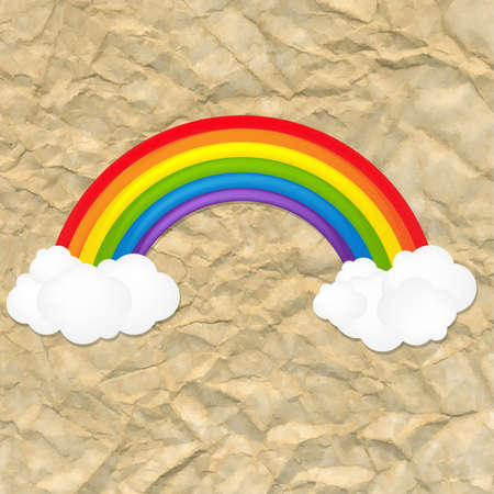 Vintage Color Rainbow With Gradient Mesh, Vector Illustrationのイラスト素材