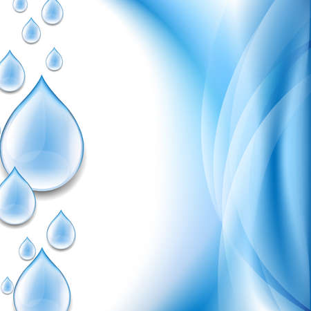 Water Drop Wallpaper With Gradient Mesh, Vector Illustrationのイラスト素材