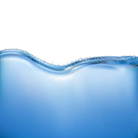 Realistic Water With Gradient Mesh, Vector Illustrationのイラスト素材