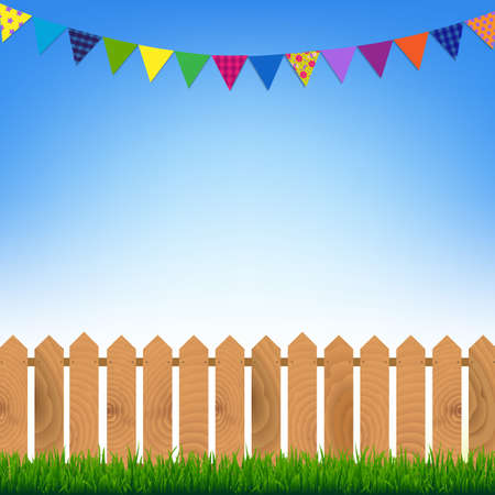 Fantastic Landscape With Gradient Mesh, Vector Illustrationのイラスト素材