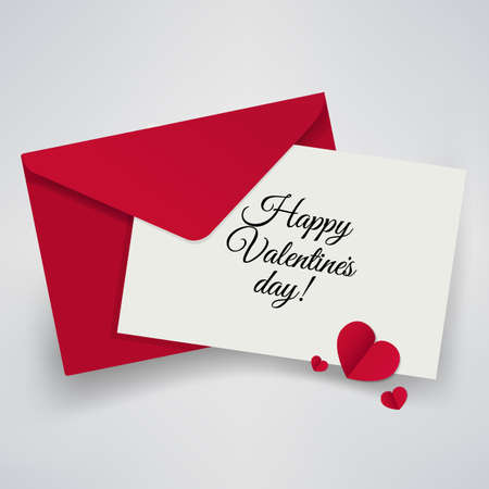 Valentines Day Card With Gradient Mesh, Vector Illustrationのイラスト素材