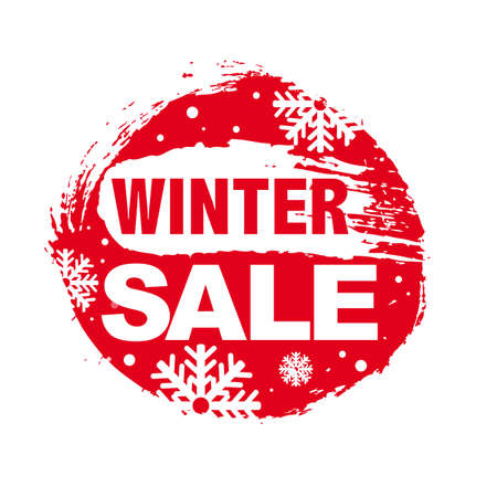 Winter Sale , Vector Illustrationのイラスト素材