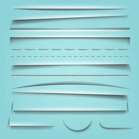 Shadow Effect Collection With Gradient Mesh, Vector Illustrationのイラスト素材