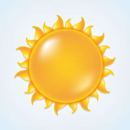 Sun with gradient mesh.のイラスト素材