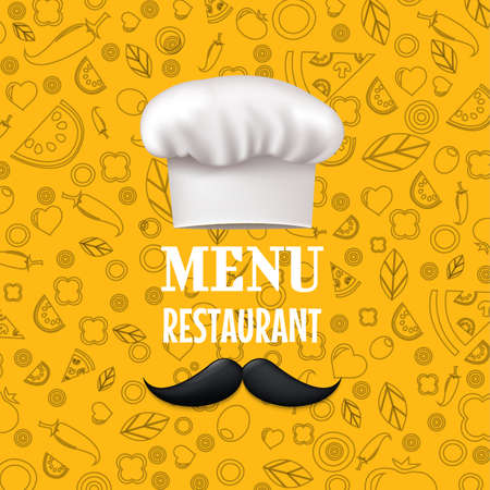 Menu restaurant illustrationのイラスト素材